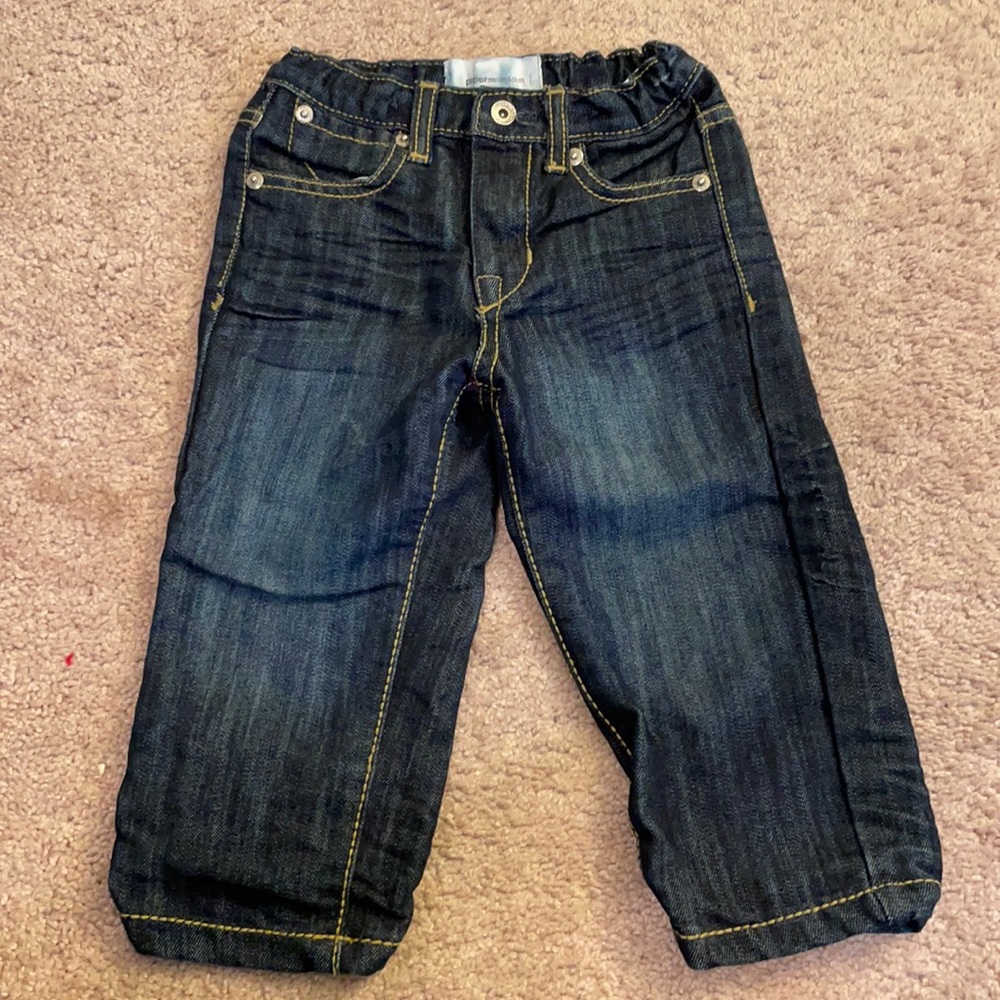 Dark wash denim jeans